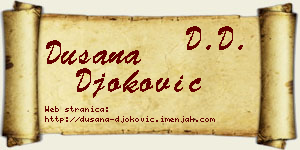 Dušana Đoković vizit kartica